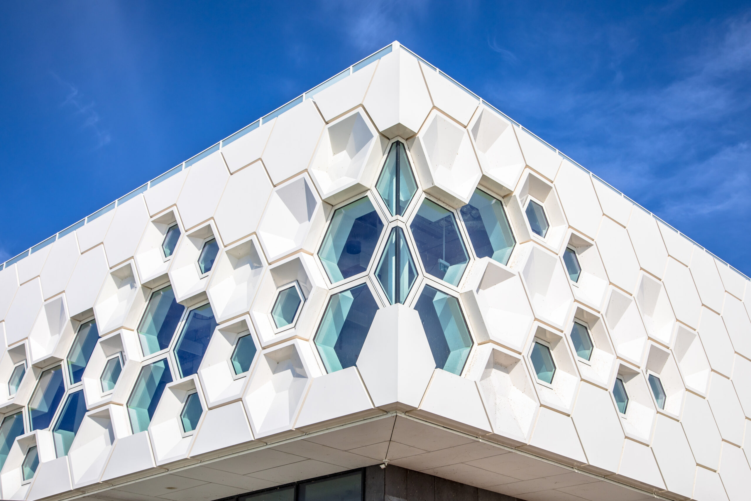 Honeycomb from Mirror Metals used in architectural applications