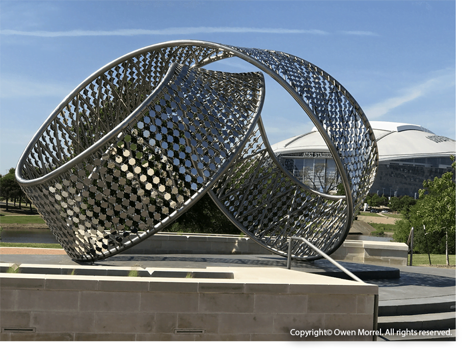 Mirror Metals products utilized in sculptural applications