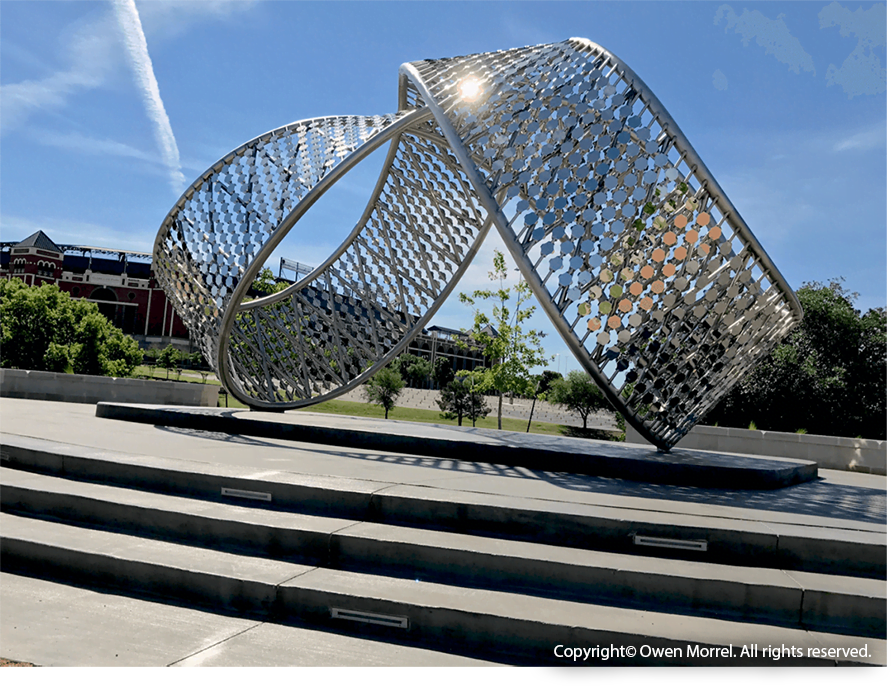 Mirror Metals products utilized in sculptural applications