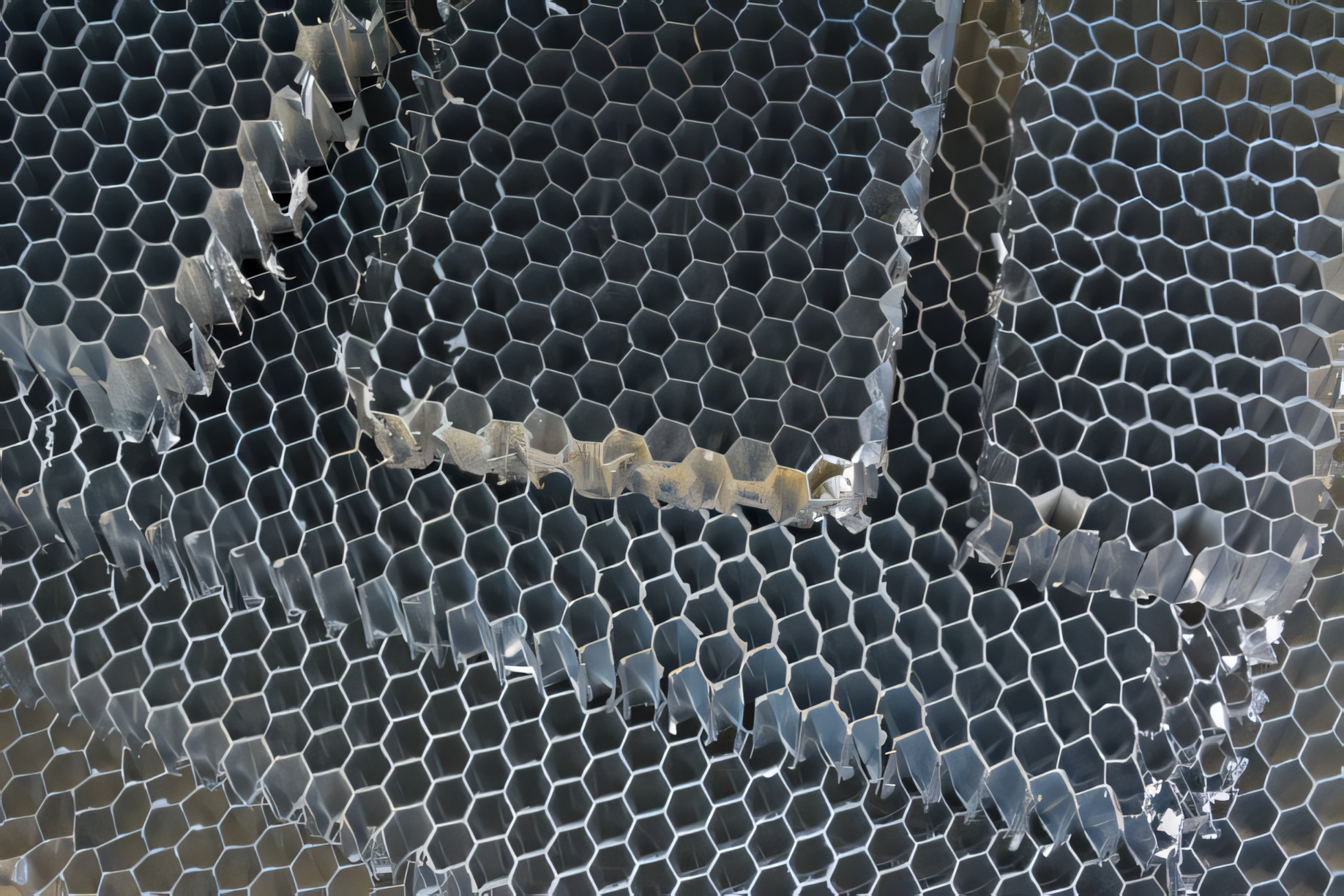 Honeycomb from Mirror Metals close up