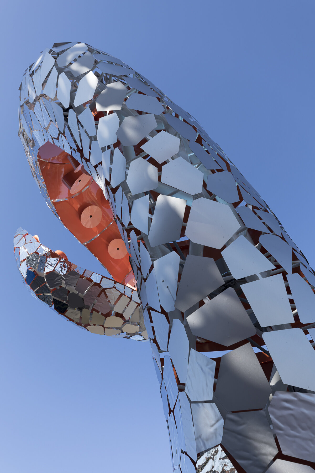 Mirror Metals Products used in sculpture and art applications as a giant octopus