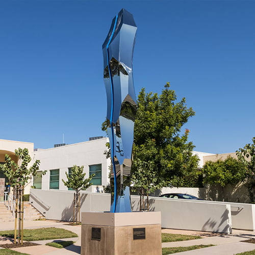 “The Thin Blue Line” Sculpture by Heath Satow