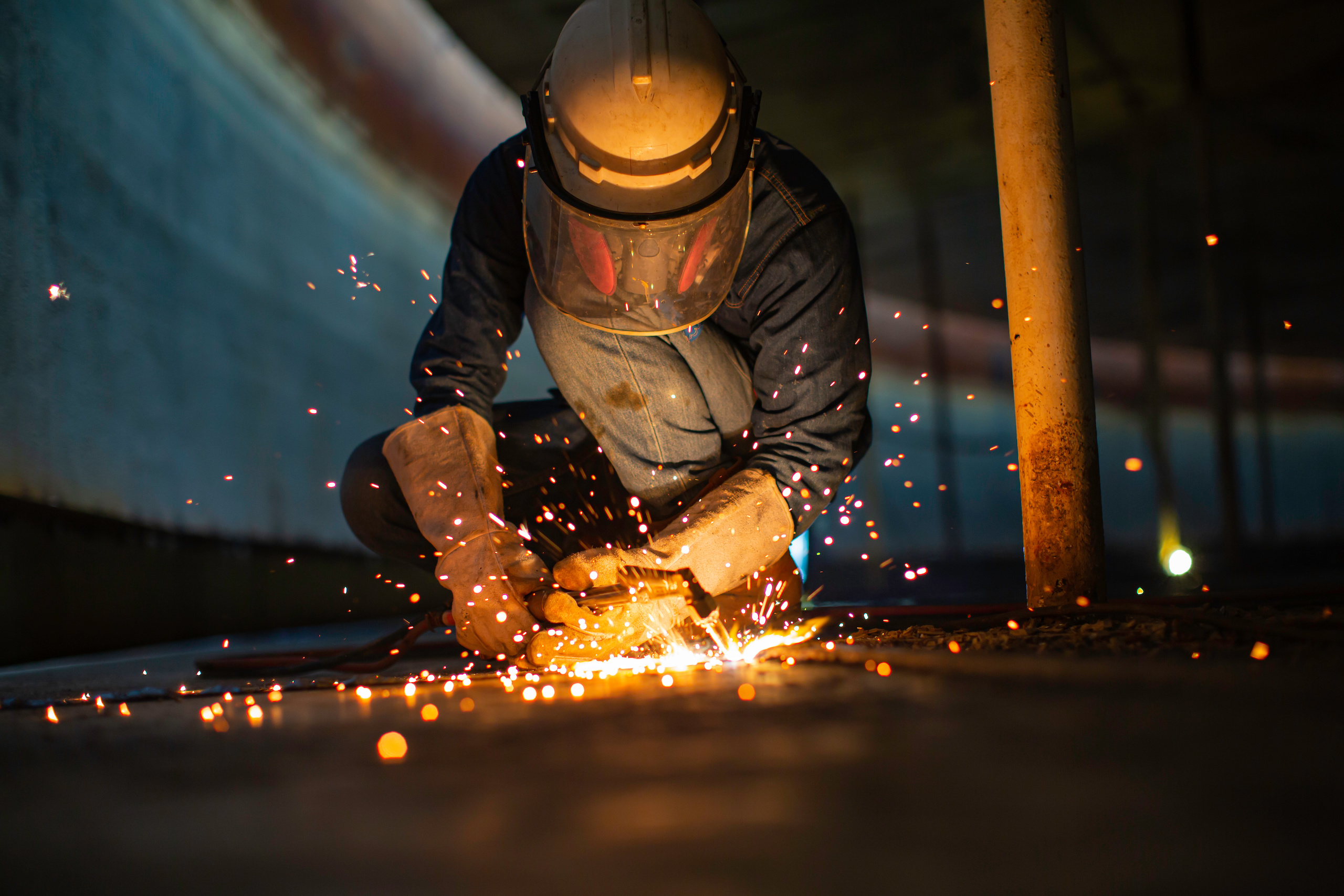 HRAP from Mirror Metals being cut with a torch